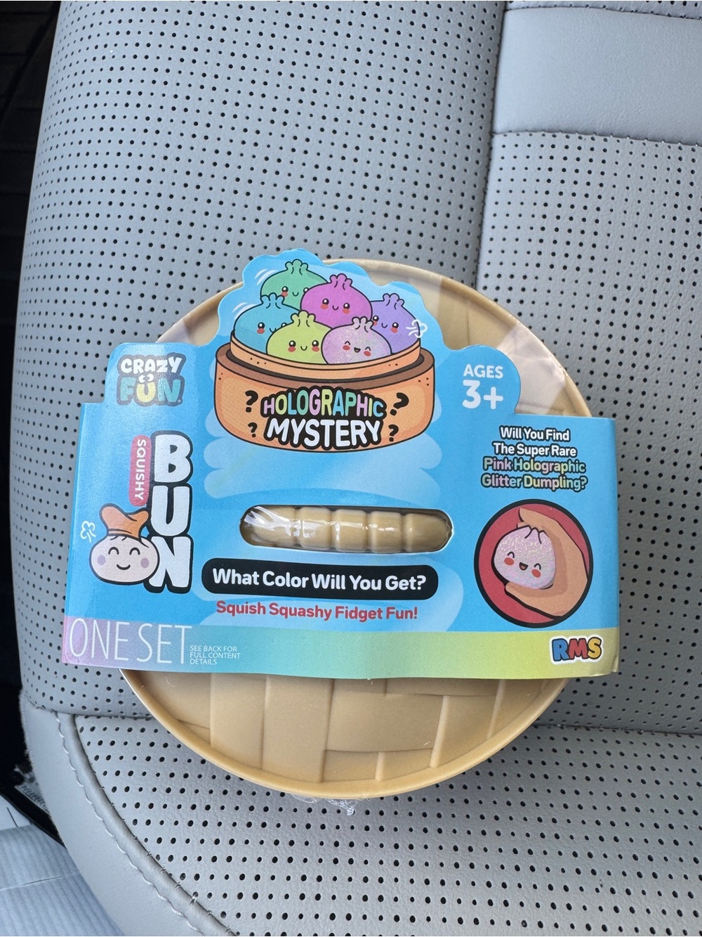 Holographic Mystery Squishy Bun - Beige
